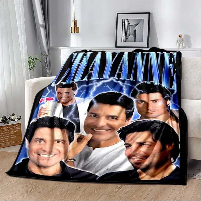 Coperte morbide 3D Chayanne Puerto Rican Latin Pop, coperta calda e confortevole per picnic, letto, divano, casa, camera da letto
