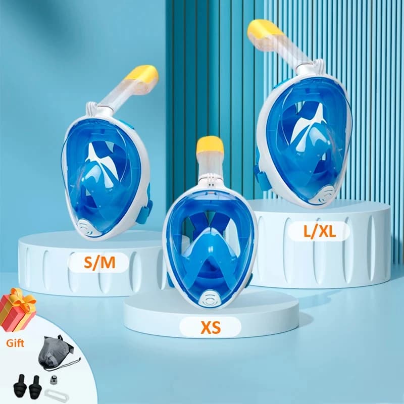 Snorkeling Mask Full Face Swim Mask for Kids Adult Snorkeling Diving Glasses With Camera Support