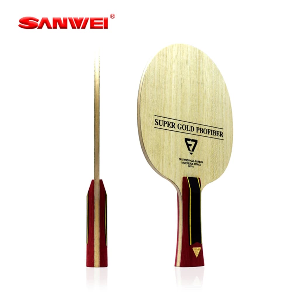 Originale SANWEI Lama Da Ping Pong F7 5 Legno 2 ZL Fibra Racchetta Da Ping Pong Lama Professionale Ping Pong Paddles