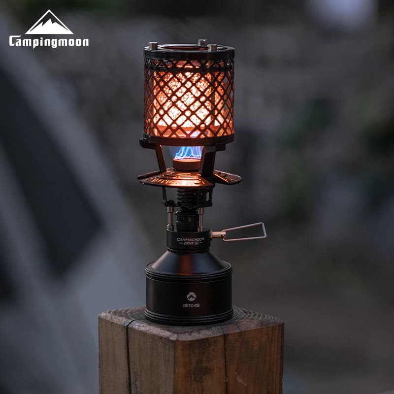 The CAMPINGMOON TC-28 gas cylinder can be recharged repeatedly, outdoor camping gas cylinder updated flat gas cylinder