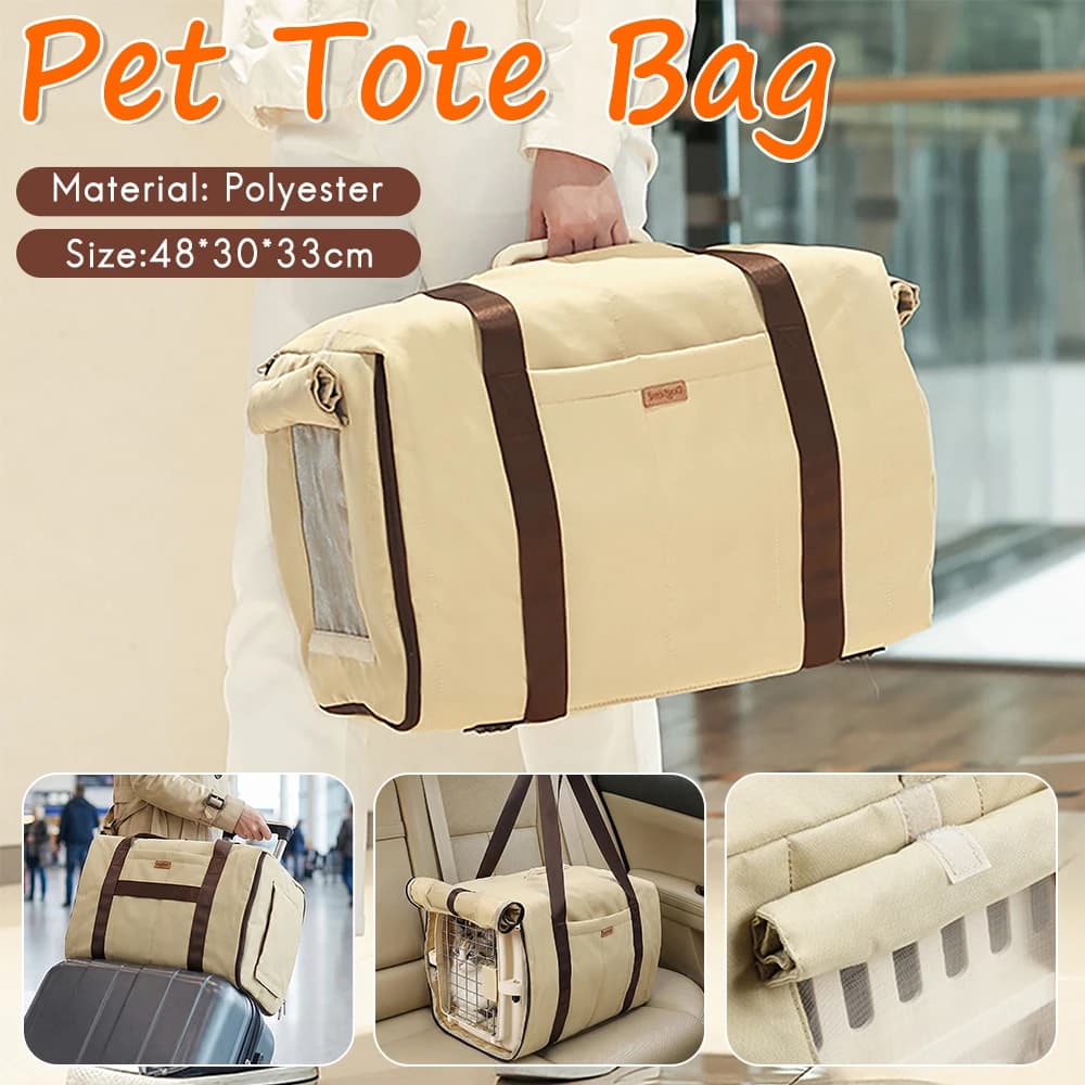 Borsa Trasportino Leggera per Gatti con Rete Traspirante e Tracolla Comoda, Ideale per Viaggi e Gite con Cuccioli