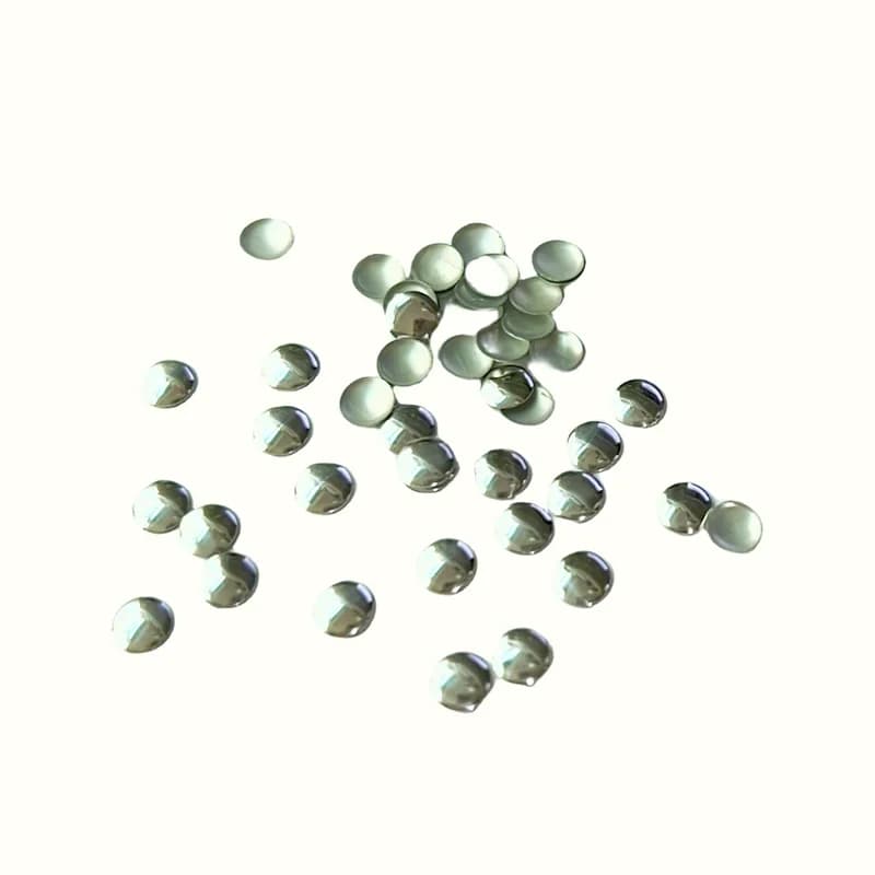 50 pz 5mm Rotondo Argento Parte Posteriore Piana Borchie Hotfix Ferro Sul Colla FlatBack FAI DA TE Strass Stile Punk Accessorio Per Abbigliamento/borse/scarpe