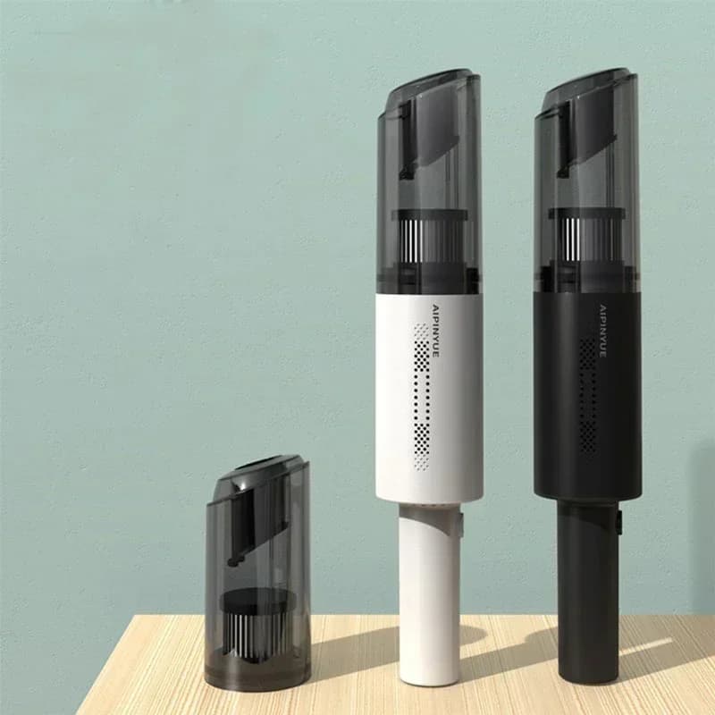 Carhome Aspirapolvere per auto senza fili portatile con aspirapolvere portatile per auto domestica a doppio uso 120W 6000PA Forte aspirazione Mini