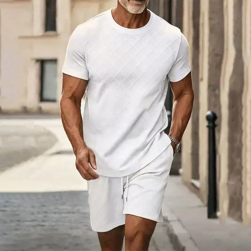 Summer 2026 Fashionable Casual Sportswear Set Short Sleeve Shorts T-Shirt Versatile Stylish Long Sleeve Short Pants