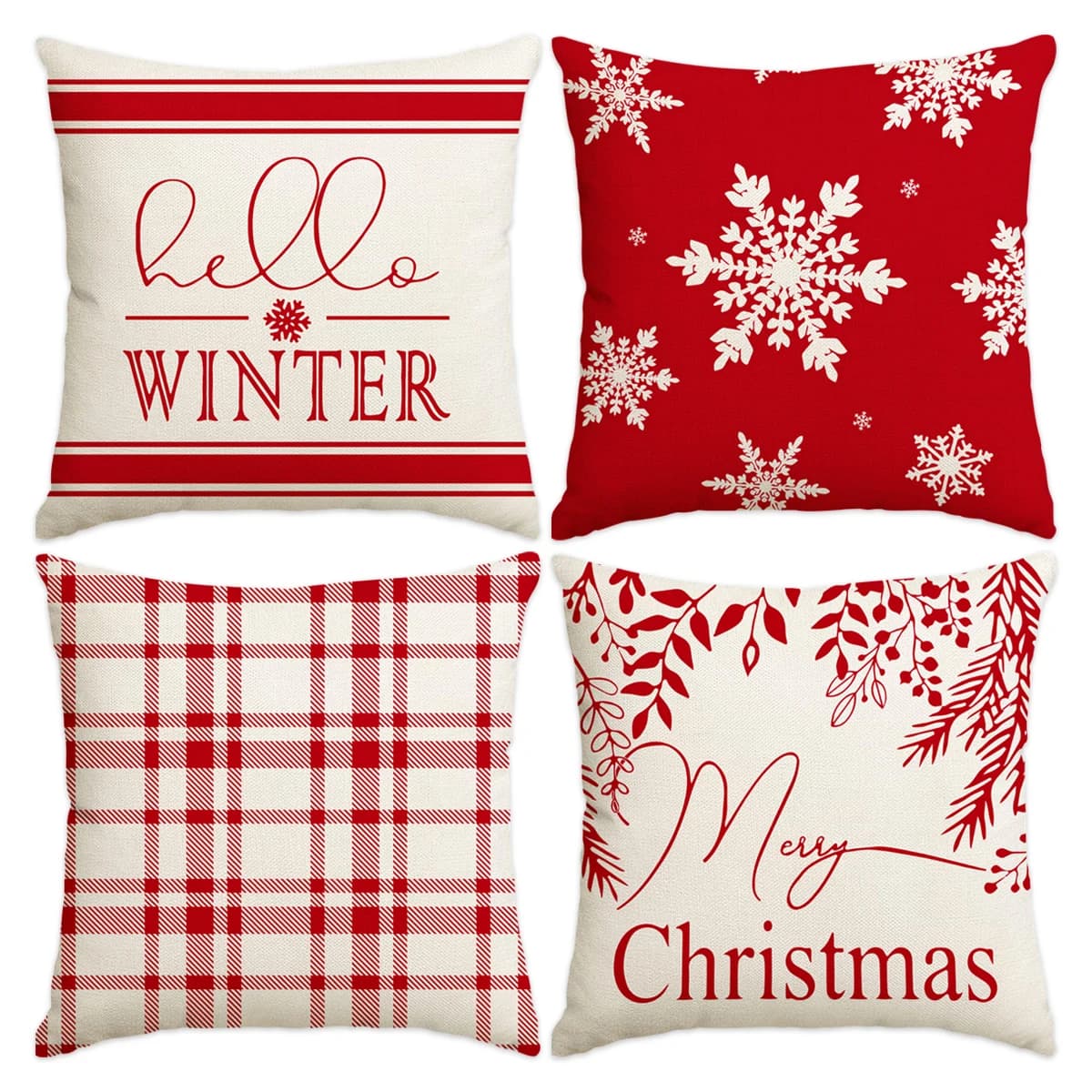 1 pz/4 pz lining for christmas pillow, good christmas hello winter holidays lining for sofa cushion decoration lining for living room cushion