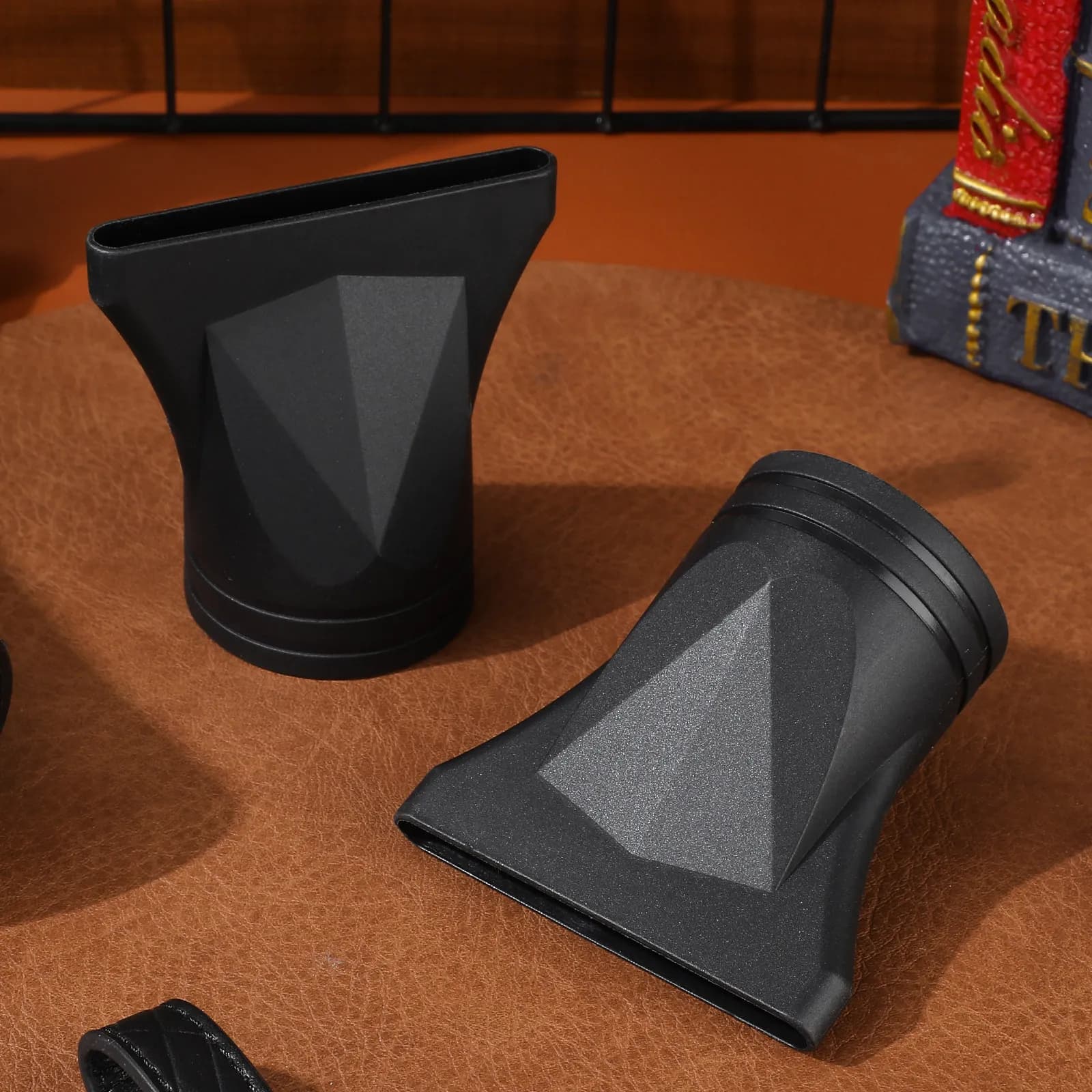 2 Black Diffuser Pieces for Hair Dryer, Professional Hair Dryer Accessories, Reduces Damage, Radiant