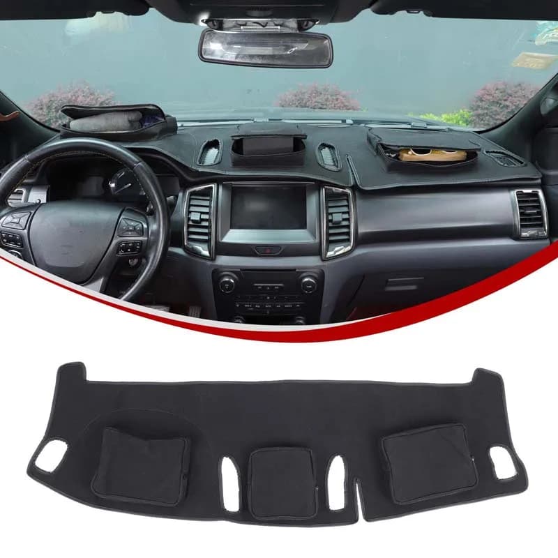 Storage Tools Panel Solar Protection Pad Storage Dashboard Solar Protection Pad Accessory for Ford Ranger 2015-2021 Left Guide
