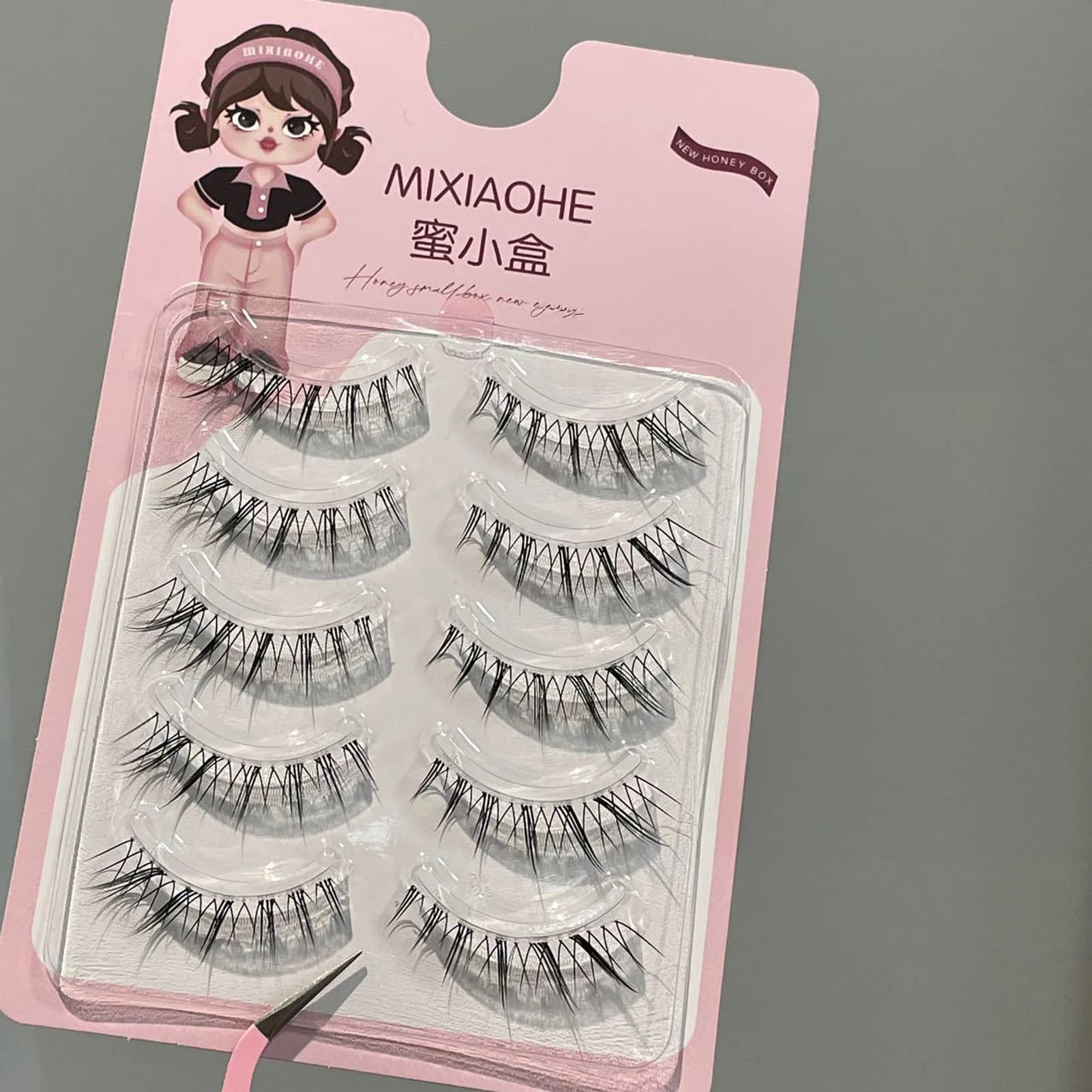 Ciglia Fox stile coreano Ciglia finte fresche strisce piene Manga Ciglia naturali sottili per le donne Prodotti per il trucco del partito
