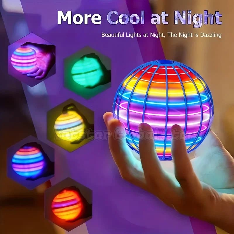 Giocattoli Boomerang Luminosi a LED, Drone Volante Magico, Fly Nova Spinner - Giocattolo Antistress, Regalo per Bambini e Famiglia