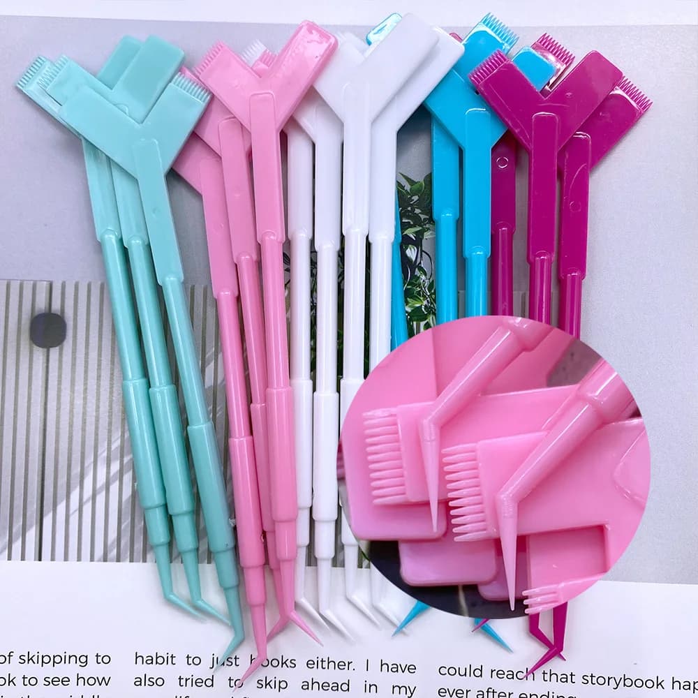 10/20/30Pcs Reuseable Y Shape Eyelash Perming Stick Comb Eyelashes Extension Tool Lashes Lifting Curler Applicator Makeup Brush