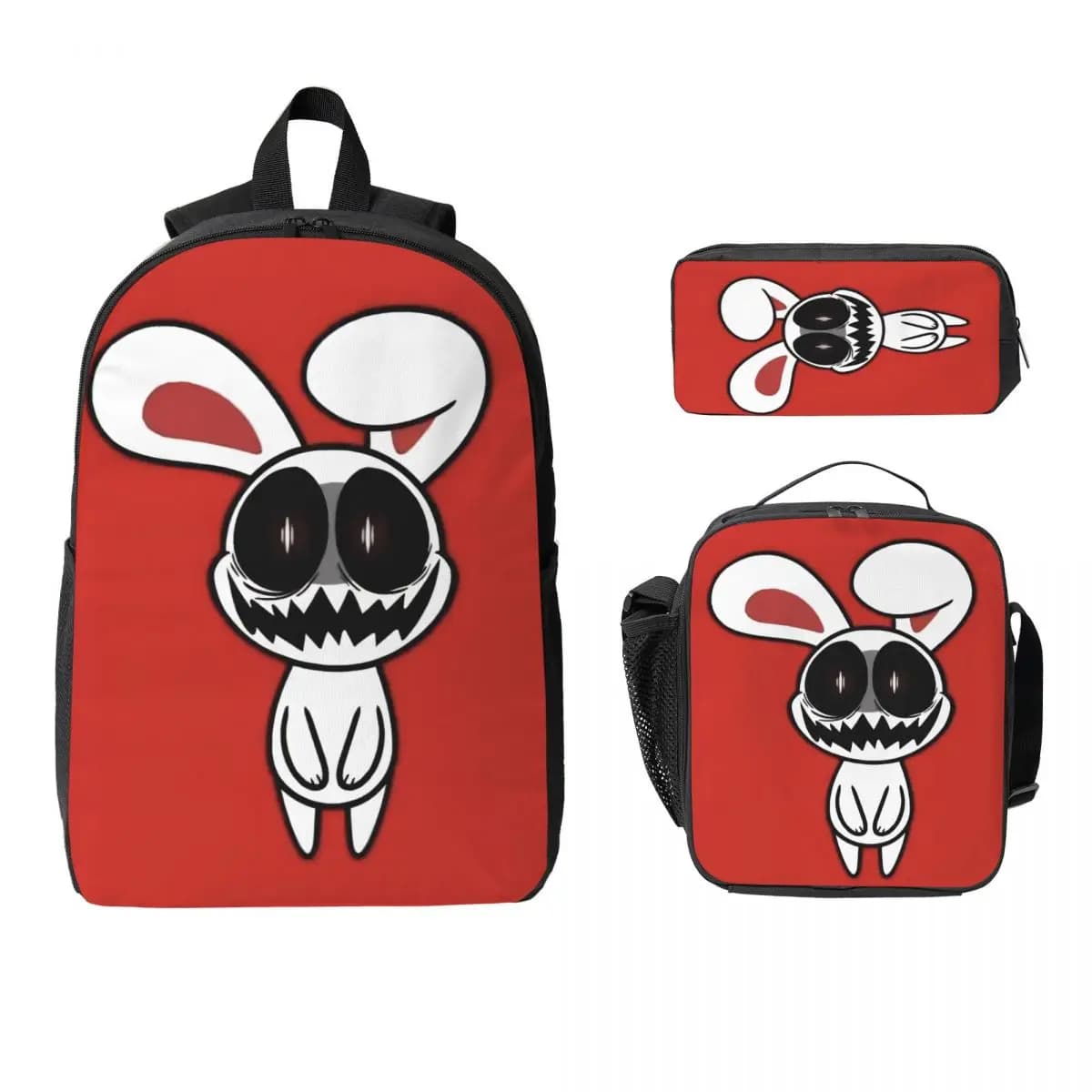 3Pcs Chikn Nuggit School bags Set for Boy Girl Pencil Boxes Backpack Sets with Lunch Box For Primary School Students Knapsack