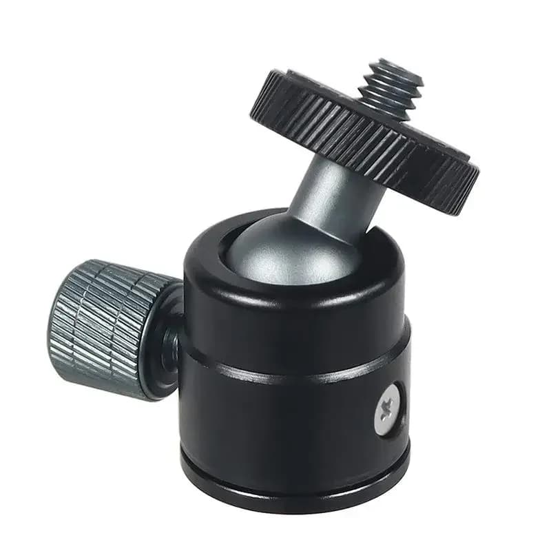 Mini Ball Head 1/4" Screw Mount 360 Swivel For Camera Camcorder DV LED Light Bracket Tripod Action Camera Stand
