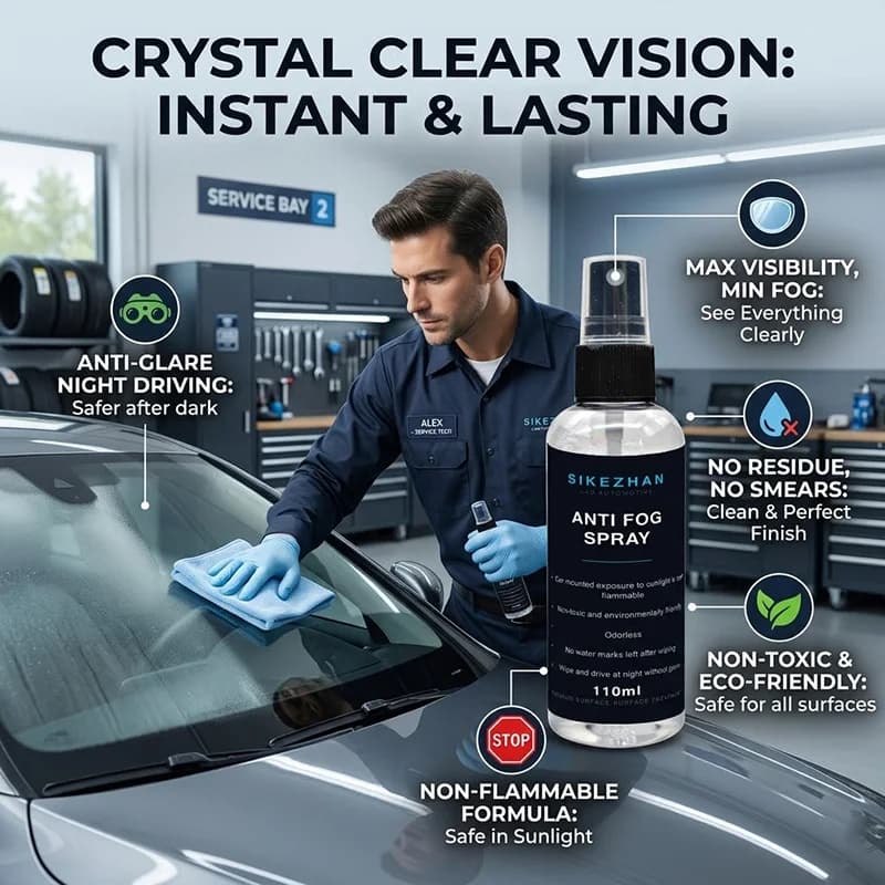 Anti Fog Spray for Glasses Defogger Instant Anti-Fogging Agent for Car Windshield Swimming Goggles Eyeglasses Helmet Visor Lens