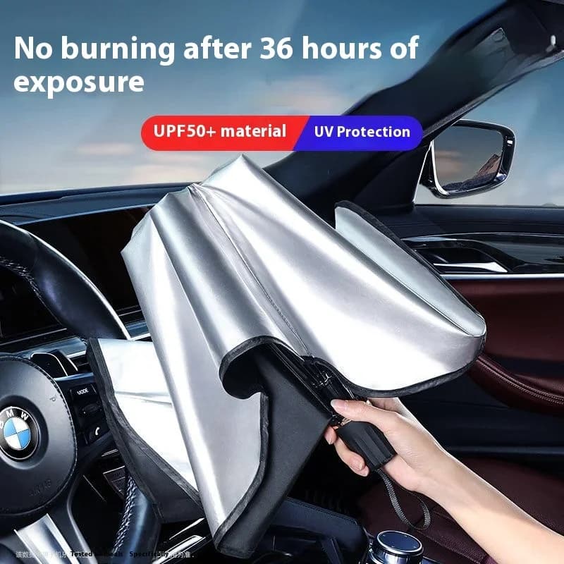 Car Windshield Sun Shade Umbrella Foldable Sunshade Front Window Cover for UV Block Heat Protection Protector Parasol