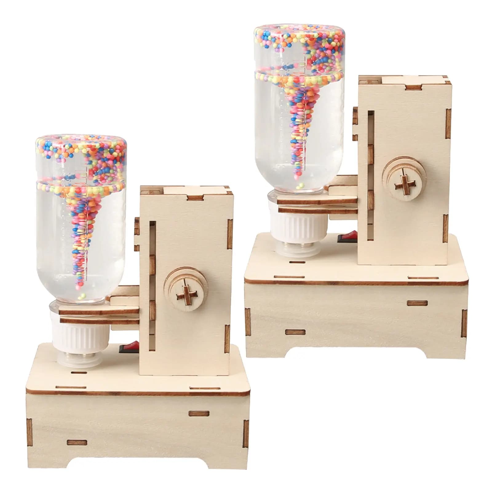 Kit Educativo STEM per Esperimenti Scientifici Tornado, 2 Pezzi, Gadget da Tavolo per l'Apprendimento Pratico della Fisica per Bambini, Fiere Scientifiche e Homeschooling