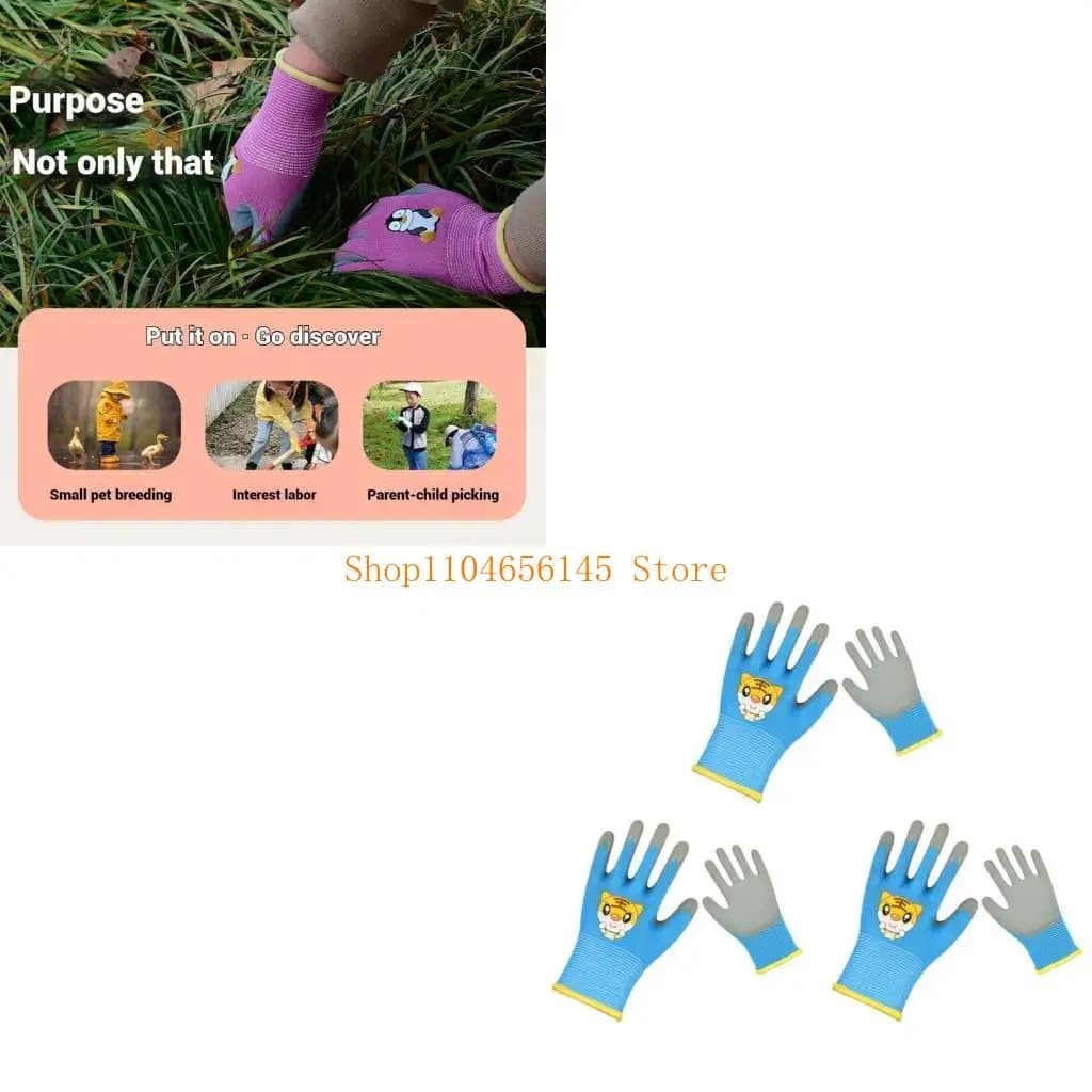 Guanti da lavoro sicurezza per bambini 5asd per giardinaggio da campeggio Guanti resistenti all'usura