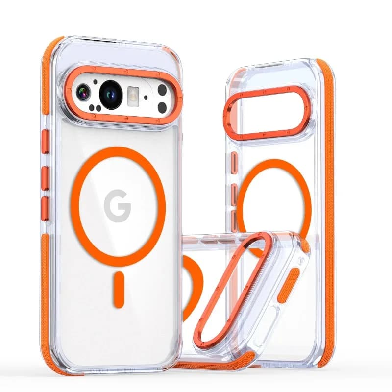 Luxury High Transparent Phone Case For Google Pixel 10 9 Pro XL10 Pro 5G For Magsafe Magnetic Wireless Charging Shockproof Cover