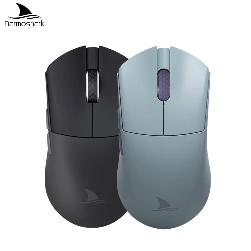 Mouse da gioco Darmoshark M3Pro 2.4G BT Wireless Tri-Mode PAW3395 Sensore N52840 26000 DPI Mouse con driver macro a mano grande per giochi