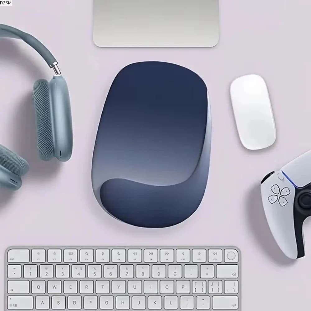 Tappetino Ergonomico per Mouse con Supporto per Polso, Cuscino Morbido a Lento Ritorno per Tastiera, Tappetino Antiscivolo Creativo per il Palmo, Accessori per Computer