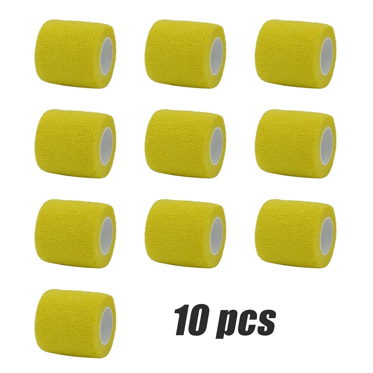 1/6/10/20/24 pieces yellow sport self-adhesive elastic banding elastoplast wrapper for knee support bearings finger ankle palm