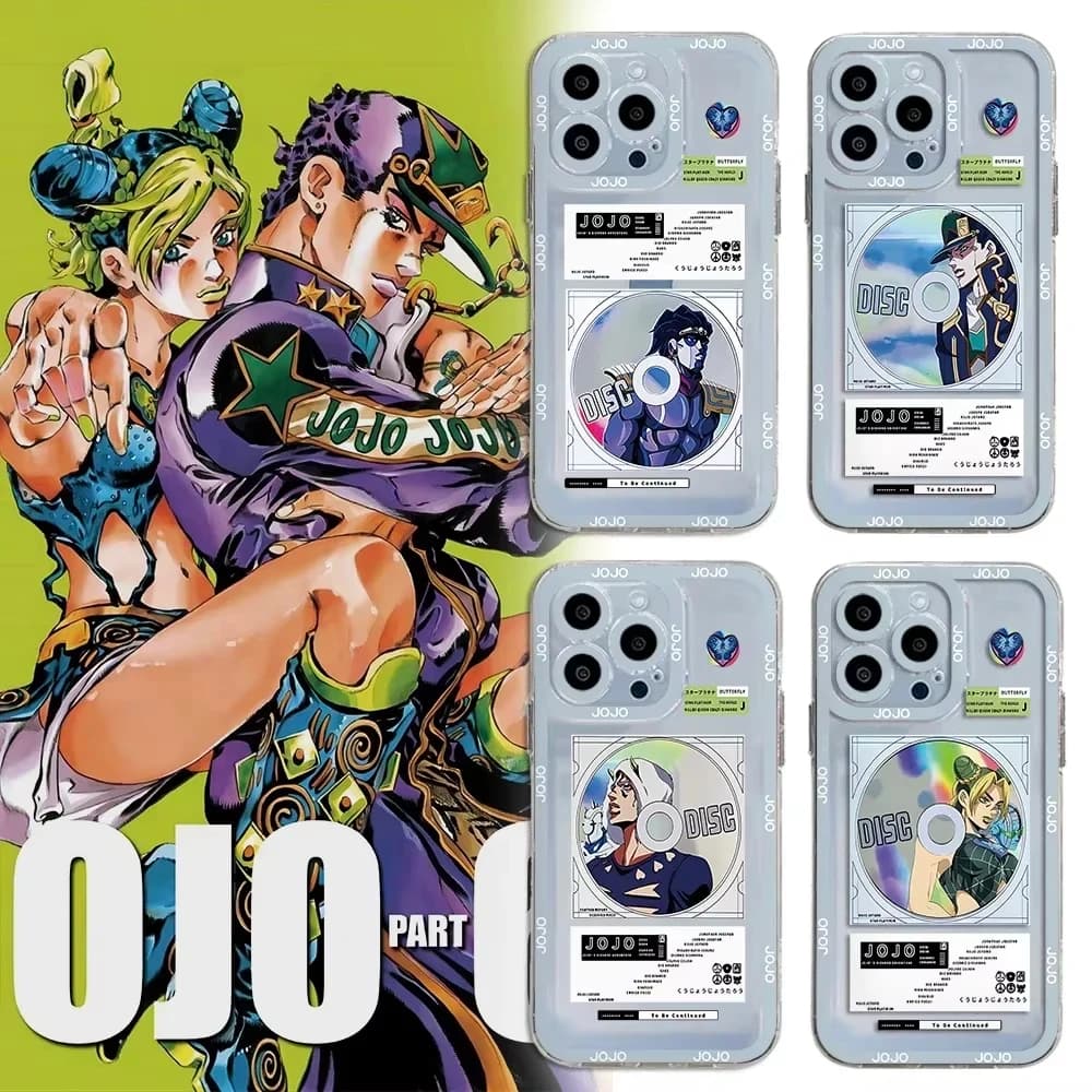 JoJo's Bizarre Adventure Phone Case For iPhone 16 15 14 13 12 11 Pro Max XS X XR 7 8 SE Cover
