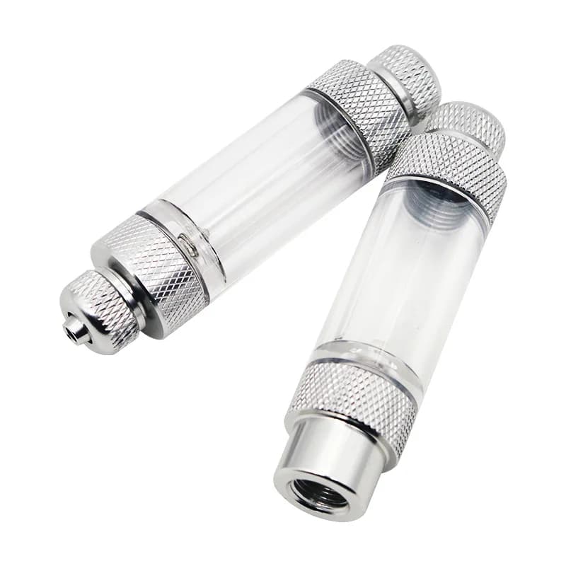 CO2 bubble counter for aquarium Double head check valve Fish tank CO2 regulator Diffuser Kit CO2 system Reactor Air pump accessories