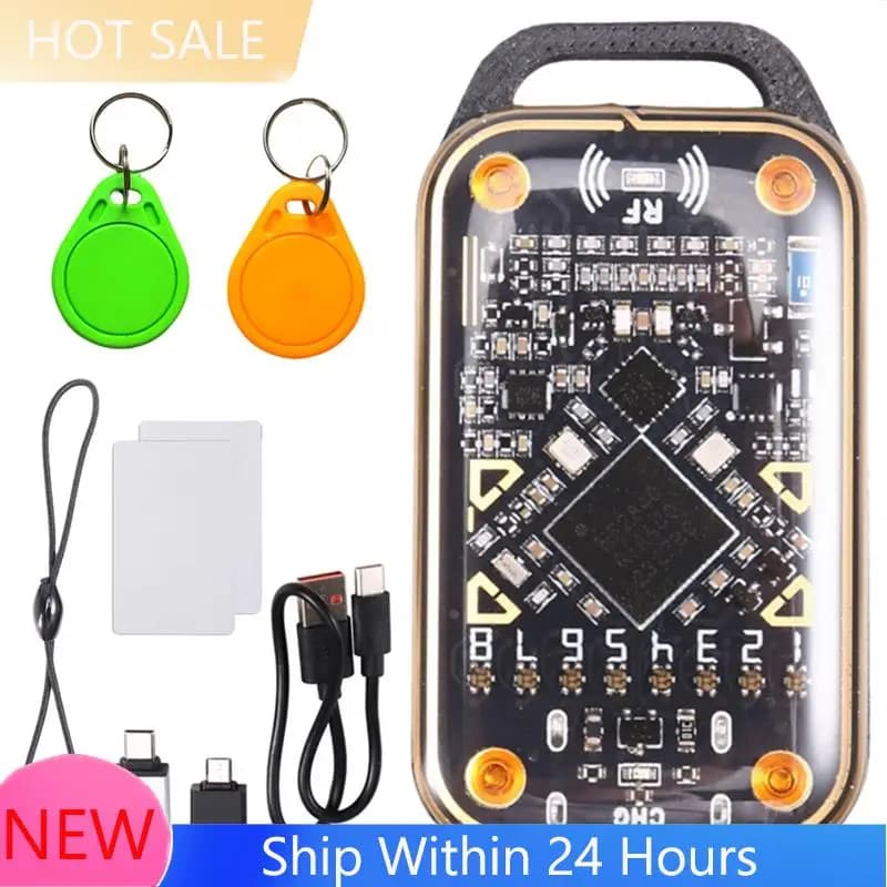 【DISPONIBILE】Emulatore di Smart Card Chameleon Ultra Aggiornato + 2XCUID Card/Keychain Lettore di Chip Smart RFID 125K 13.56M Duplicatore di Carte NFC
