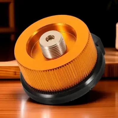 Gas Fuel Canister Adapter Outdoor Mini Stove Burner Converter Camping Stove Flat Canister Nozzle Transfer Device Gas Cylinder