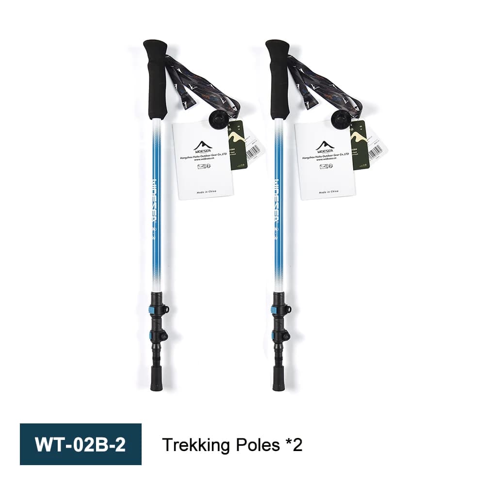 Foldable carbon trekking poles WIDESEA 65-135 cm Light and retractable mountaineering poles for hiking and mountaineering