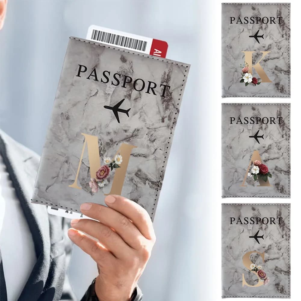 Porta Passaporto Portatile, Accessori per Viaggi d'Affari, Serie Gold, Borsa Porta Carte di Credito e Passaporto