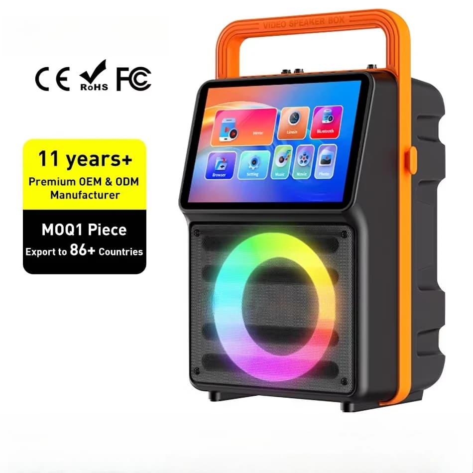 Altoparlante Karaoke per Danza all'Aperto con Display, Altoparlante BT, Macchina per Karaoke Domestico KTV
