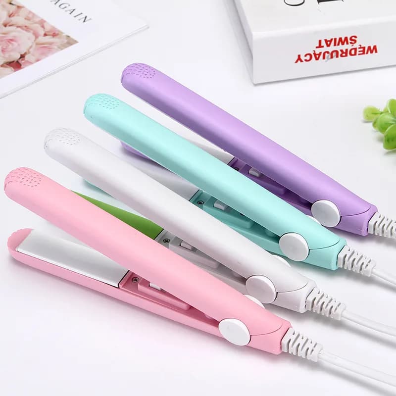 New Travel Hair Styling Tool Mini Hair Plate Styling Small Power Hair Styling Girls Air Bangs Portable Gift Iron Steak