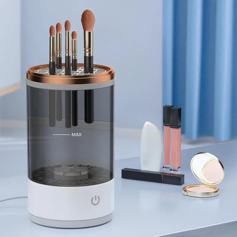 Pulitore per pennelli per trucco plug-in USB Macchina per asciugare pennelli per trucco elettrico pigro