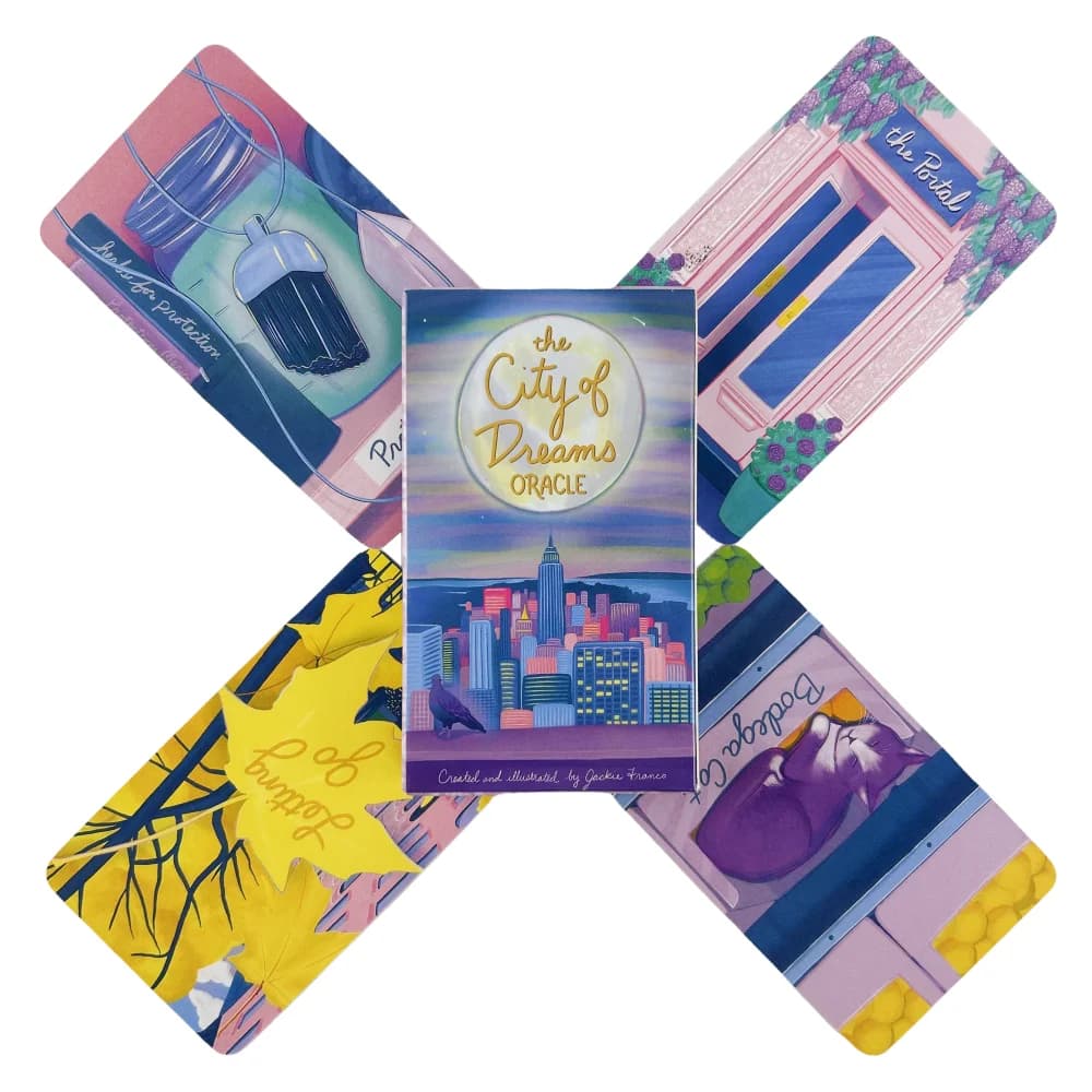The City of Dreams Oracle Cards A 35 English Divination Tarot Edition Deck Board Games