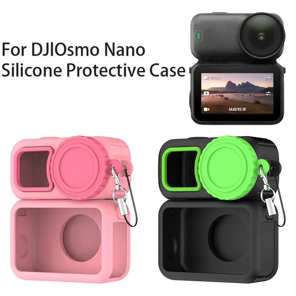 Protective Silicone Case for DJI Osmo Nano, 360 Degree Protection with Target Covers, Anti-Graffio Action Camera Accessories