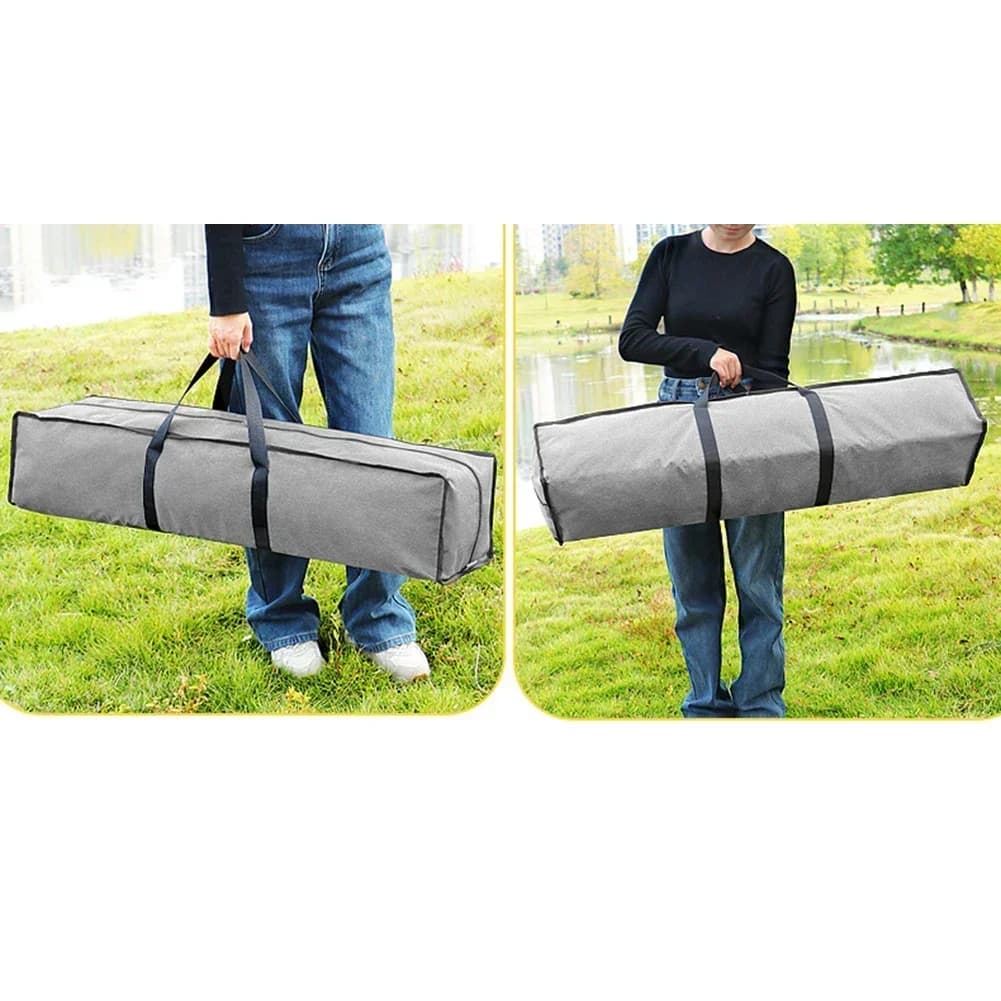 Borsa portaoggetti da esterno resistente per pali da tenda e canne da pesca con manico Borsa da trasporto in poliestere impermeabile e resistente allo strappo