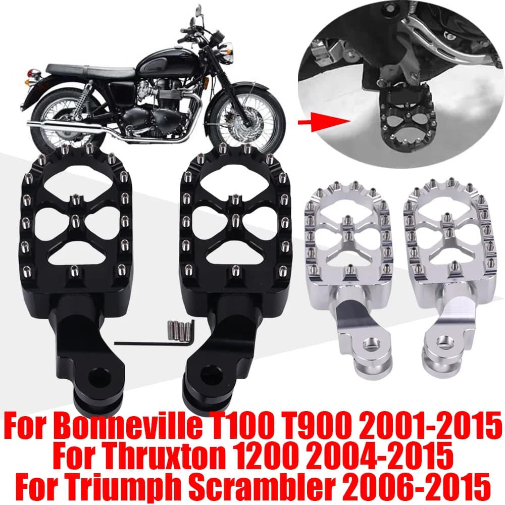 Per Triumph Bonneville T100 T900 T 100 Trunxon 1200 Scrambler Accessori Moto Poggiapiedi Anteriori Pedane Pedali Pedane