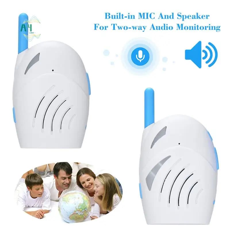 A40Z-2.4Ghz Baby Monitor wireless Audio digitale Baby Monitor 2 vie Talk Baby Cry Walkie Talkie Babysitter Durevole