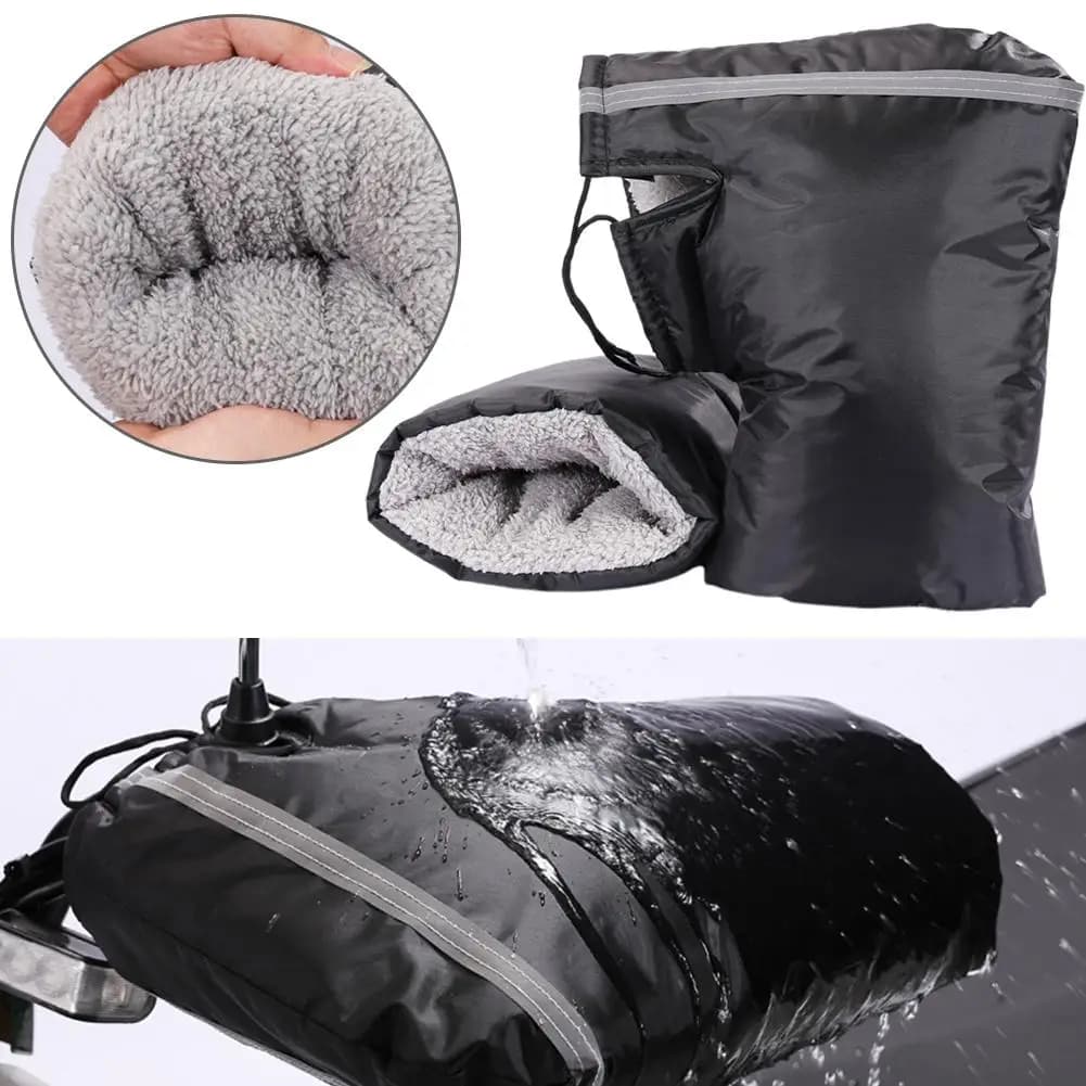 Nuovi guanti da manubrio moto impermeabili antivento motore scooter elettrico guanti da moto riflettenti invernali per veicoli Glo N6h9