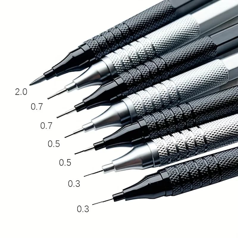 1Pc Matita Meccanica 0.3/0.5/0.7/2.0mm Basso Centro di Gravità Disegno In Metallo Matita Speciale Ufficio Scuola di Scrittura Rifornimenti di Arte