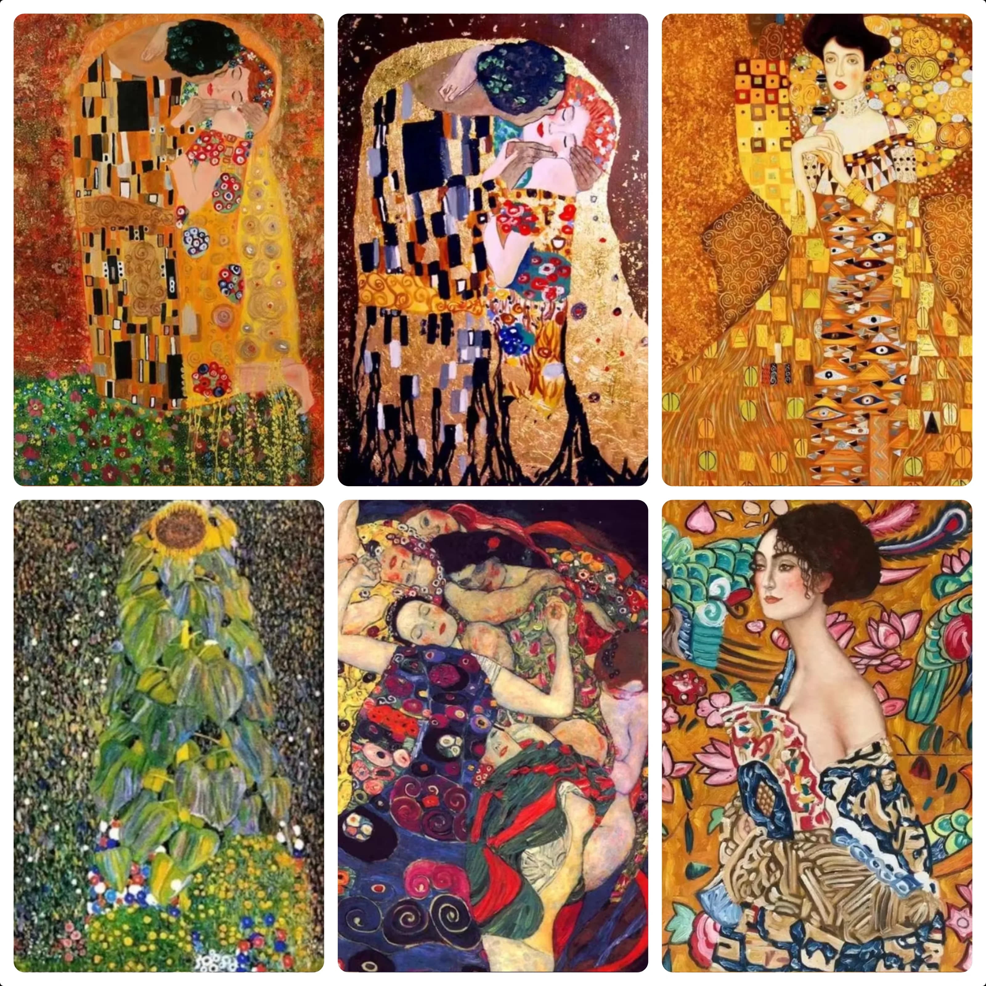 The Kiss And Hug 5D Diy Diamond painting Mosaic Gustav Klimt Abstract Art Diamond Painting Full Square Round Portrait