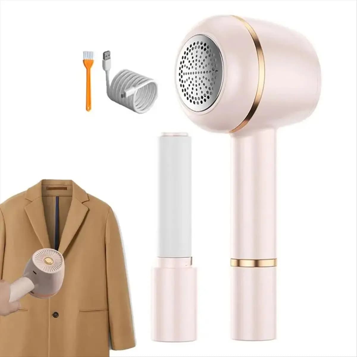 Levapelucchi Elettrico ABPO per Tessuti, Rimuovi Pelucchi per Maglioni, Tappeti, Divani, Biancheria da Letto, Rosa