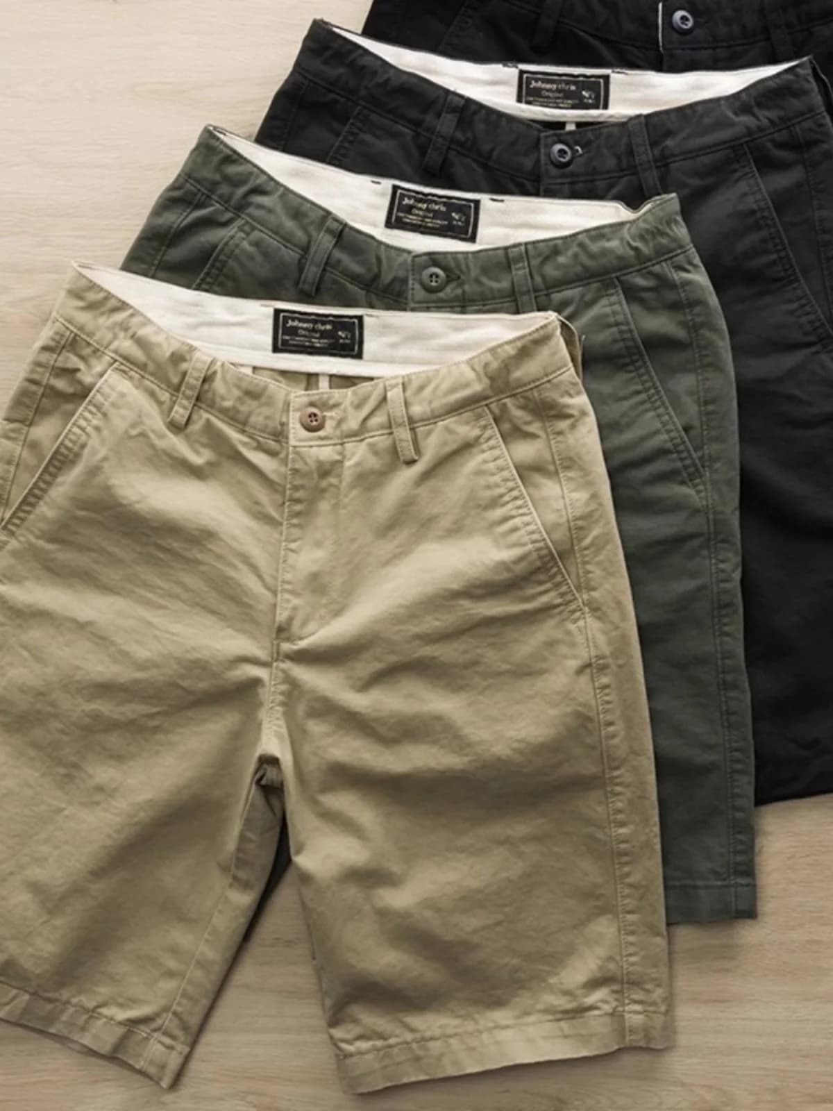 American Style Summer Men's Casual Cotton Shorts Trendy Brand Pure Cotton Slim Fit Five-Point Workwear Pants Youth Fashion