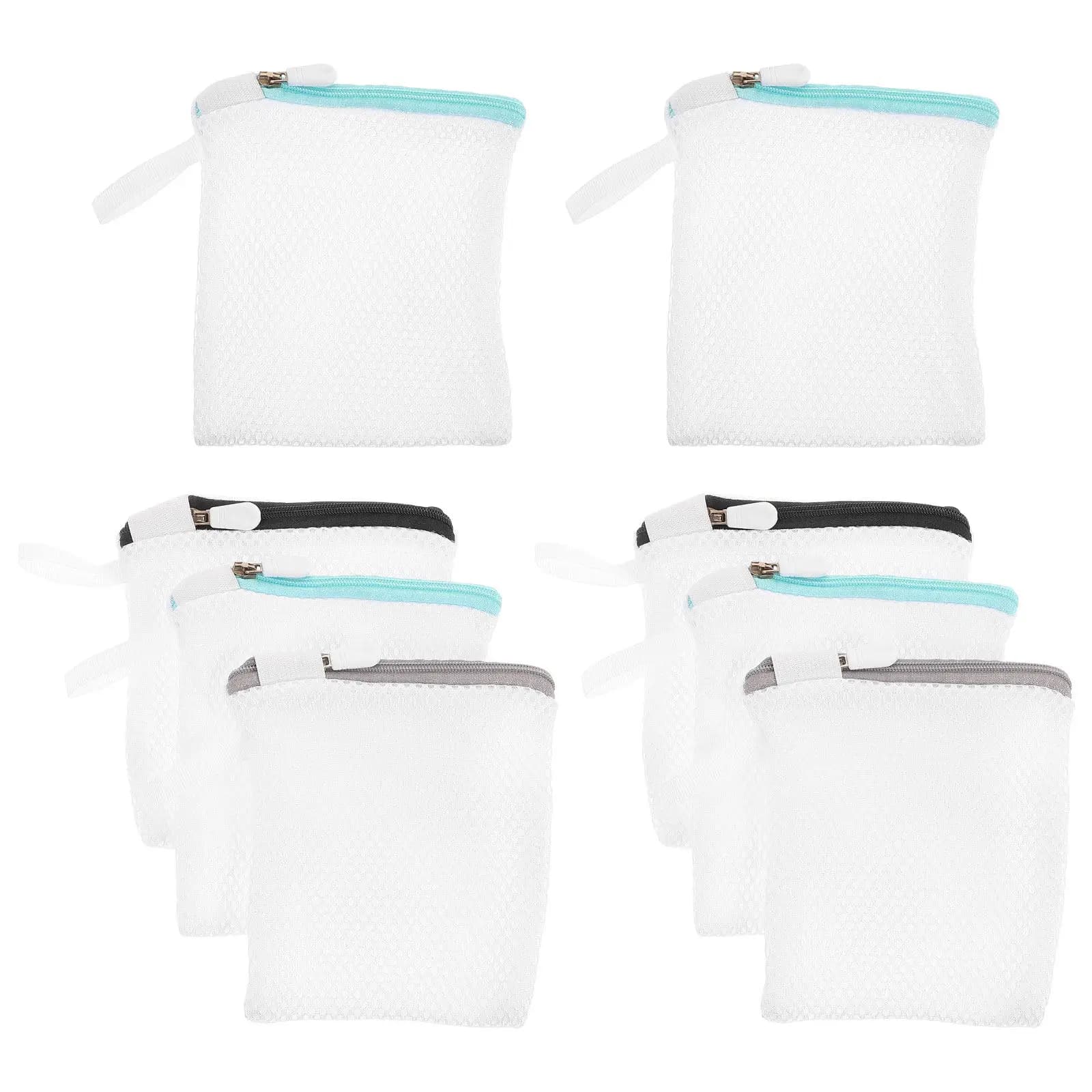 8Pcs Washing Machine Mesh Laundry Bags Polyester Delicate Care Bags for Undergarments Lingerie Baby Clothes Travel Storage