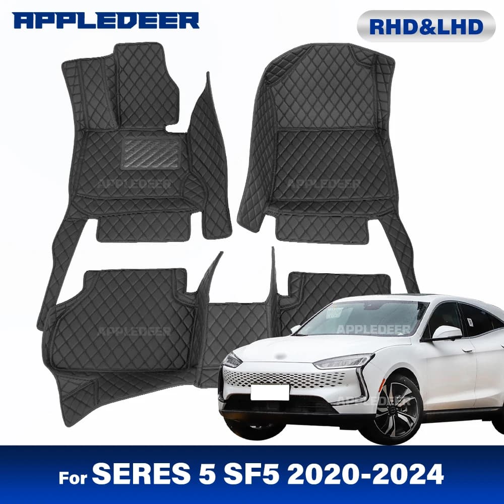 Tappetini per Auto per SERES 5 SF5 2020 2021 2022 2023 2024 cuscinetti per piedi Auto personalizzati copertura per tappeti per automobili accessori interni