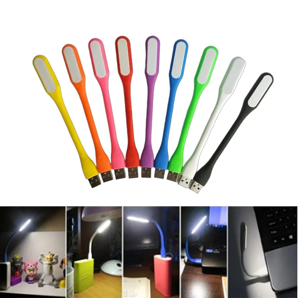 Lampada da libro a LED Mini USB multicolore Lampada da lettura notturna da 5 V Lampada da tavolo Lampada da tavolo pieghevole portatile per protezione degli occhi per Power Bank