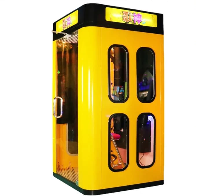 Nuovo design attrezzatura per divertimento Mini musica Karaoke Sala di canto 2 giocatori Macchina da gioco per canto a gettoni