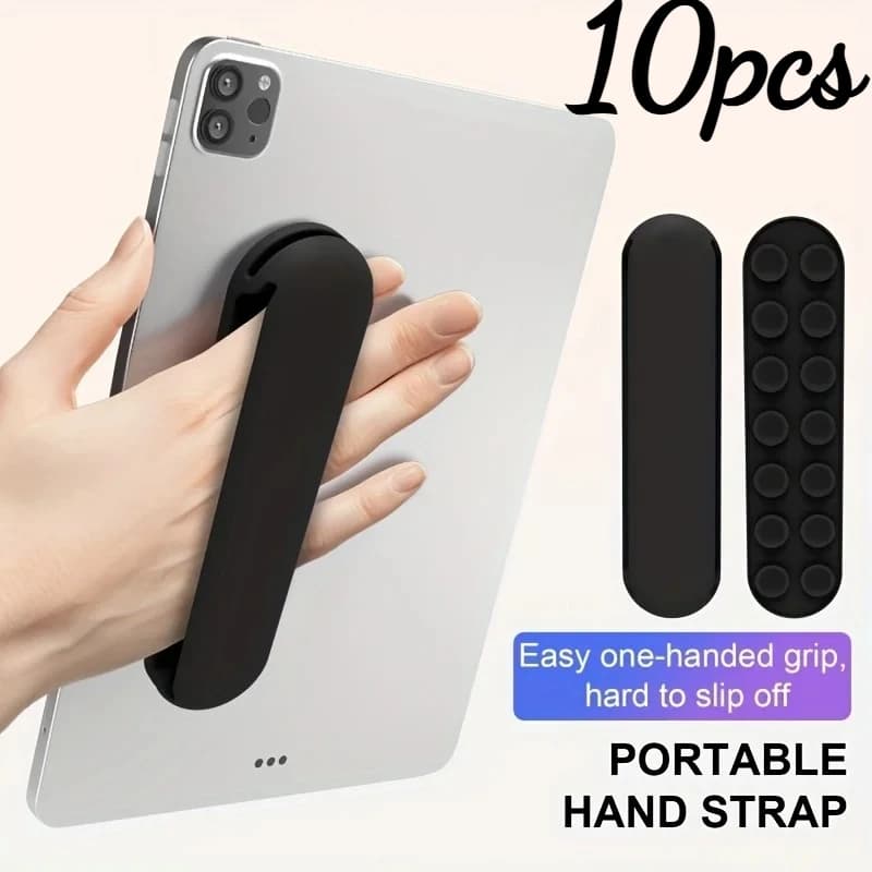 10pcs/1pc Handed Tablet & Phone Grip with Arm Strap - Non-Slip Wrist Strap, Compatible with for iphone, iPad, Android Devices