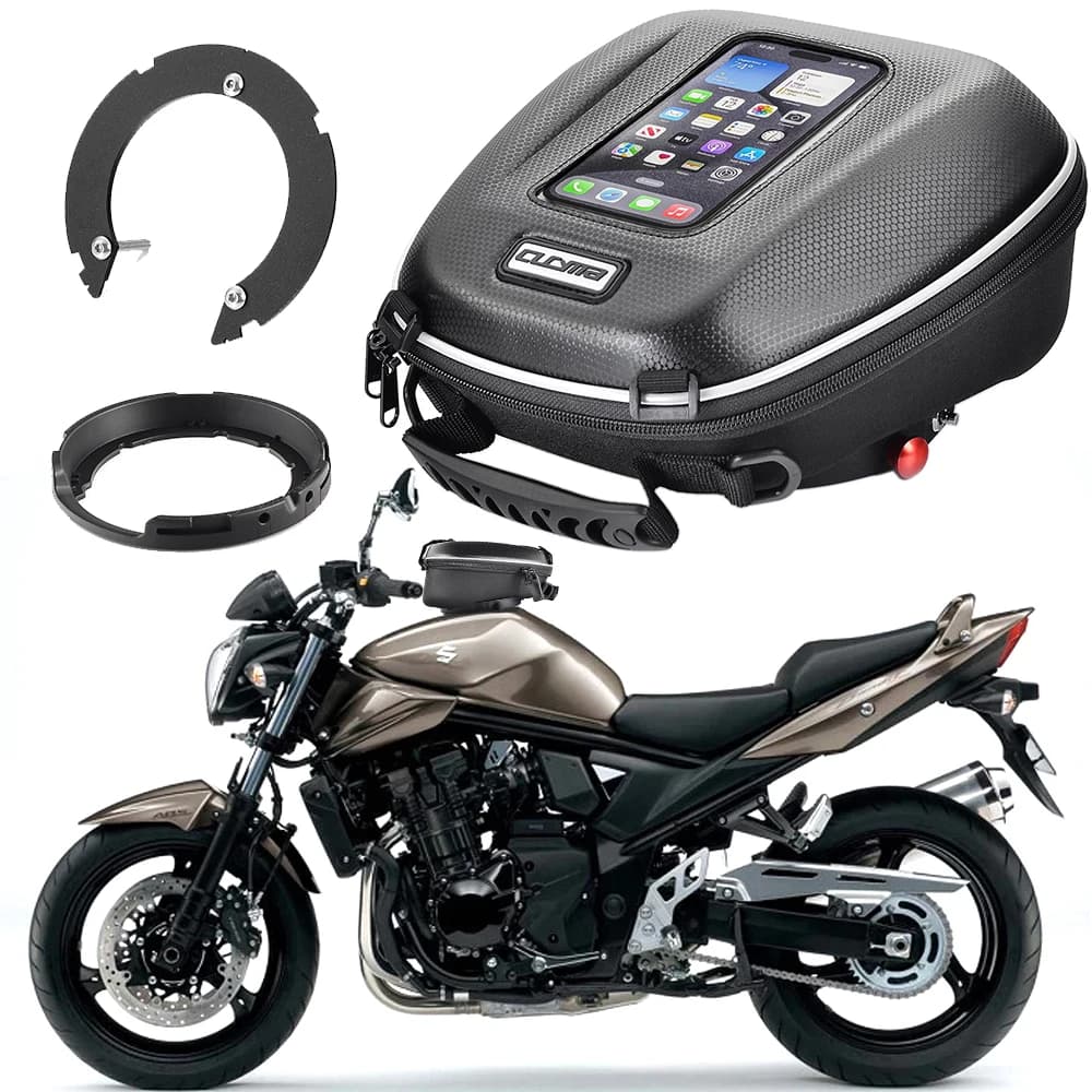 Borsa da Serbatoio per Moto SUZUKI Bandit 1250 Gladius 650 Hayabusa GSR GSXR 600 750 GSXS SV650 SV, Zaino Portabagagli con Attacco Rapido