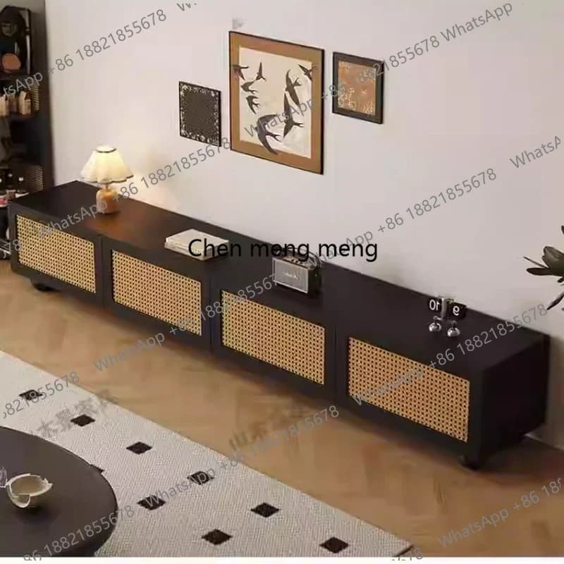 Floor Retro Tv Stands Display Console Luxury Fireplace Monitor Tv Stands Coffee Salon Nordic Center Wood Muebles Home Furniture